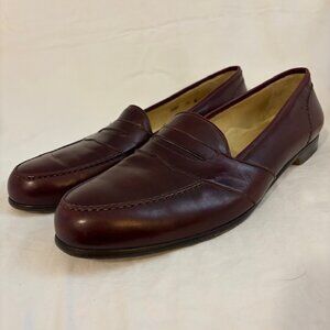 Bragano by Cole Haan Vintage Mahogany Leather Penny Loafer Dress Shoes Men's 15